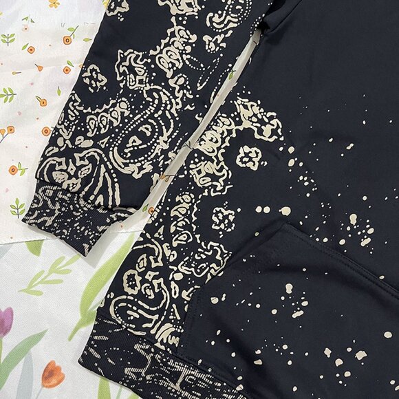 AMIRI Paisley Splatter Hoodie Black - Picture 4 of 9